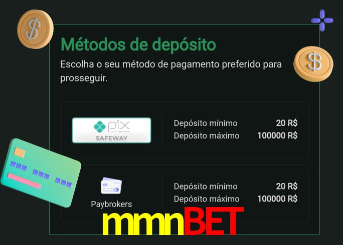 O cassino mmnbet oferece uma grande variedade de métodos de pagamento